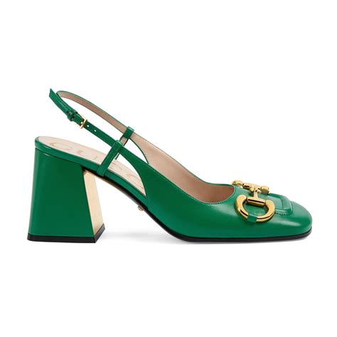 gucci adidas slingback|Gucci slingback horsebit green.